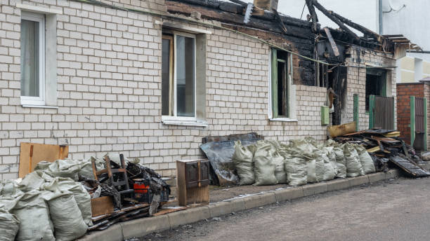 Professional Fire Damage Repair technician working in Jessup, MD
